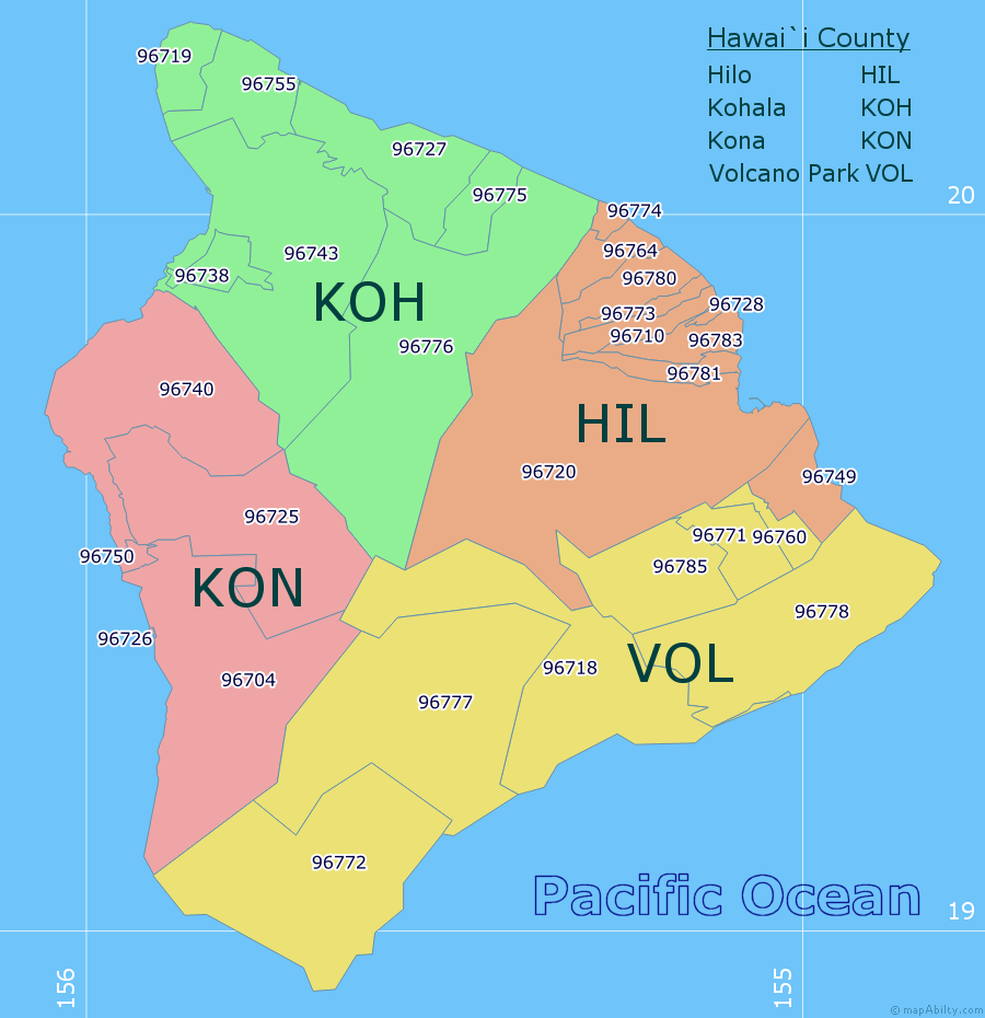 Big Island Regions