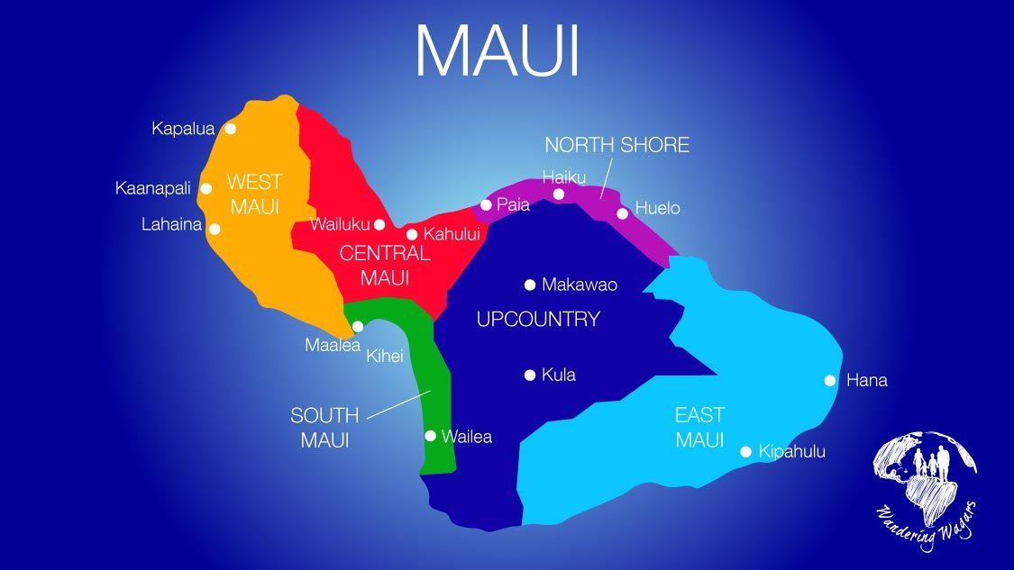 Regions of Maui
